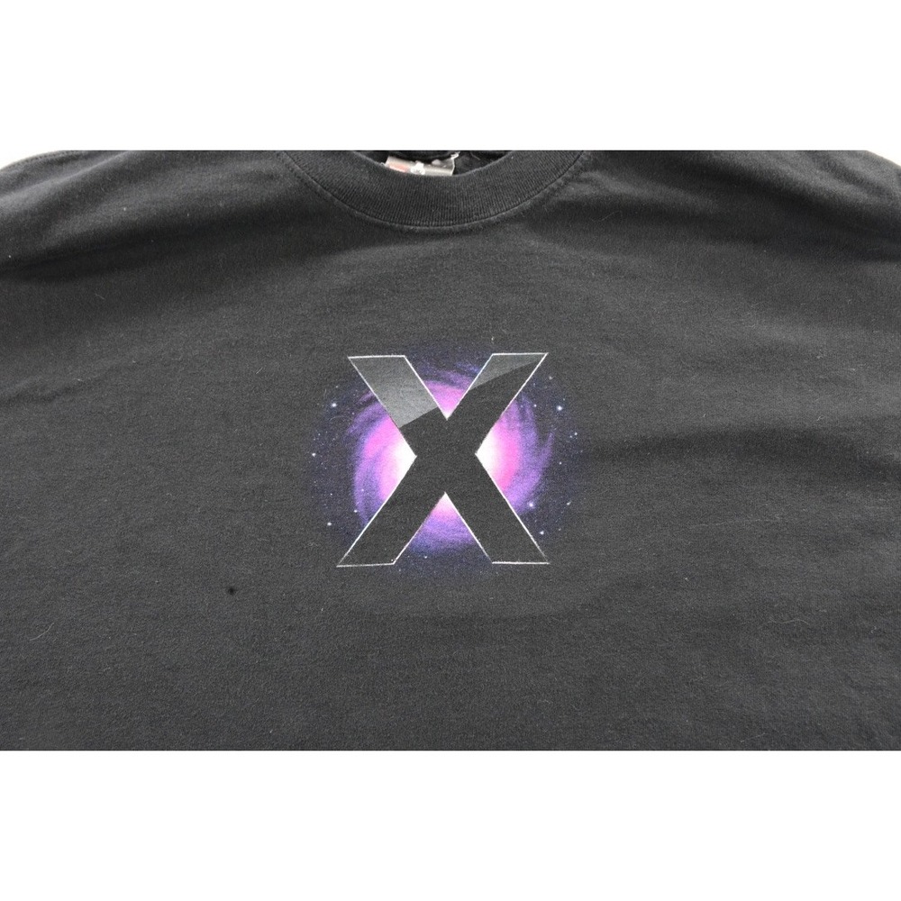 Vintage Apple Mac OS X Leopard Official Promo T-Shirt Hanes Beefy-T Black Large - Picture 2 of 6